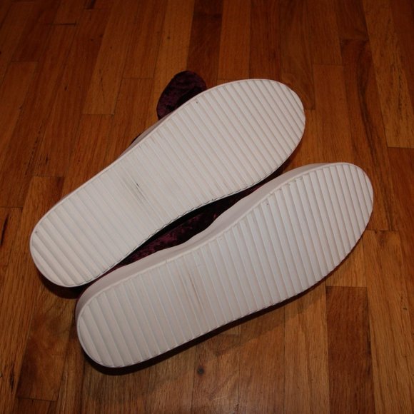 REBECCA MINKOFF Acai Velvet Stacey Studded Platform Slip-On Shoes sz 10 Women's - Picture 13 of 16